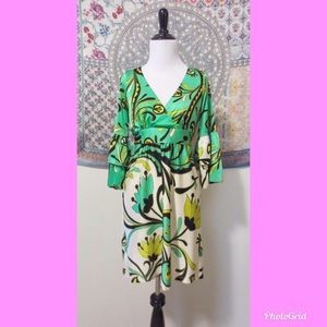 Betsey Johnson Green Paisley Tunic Dress 4